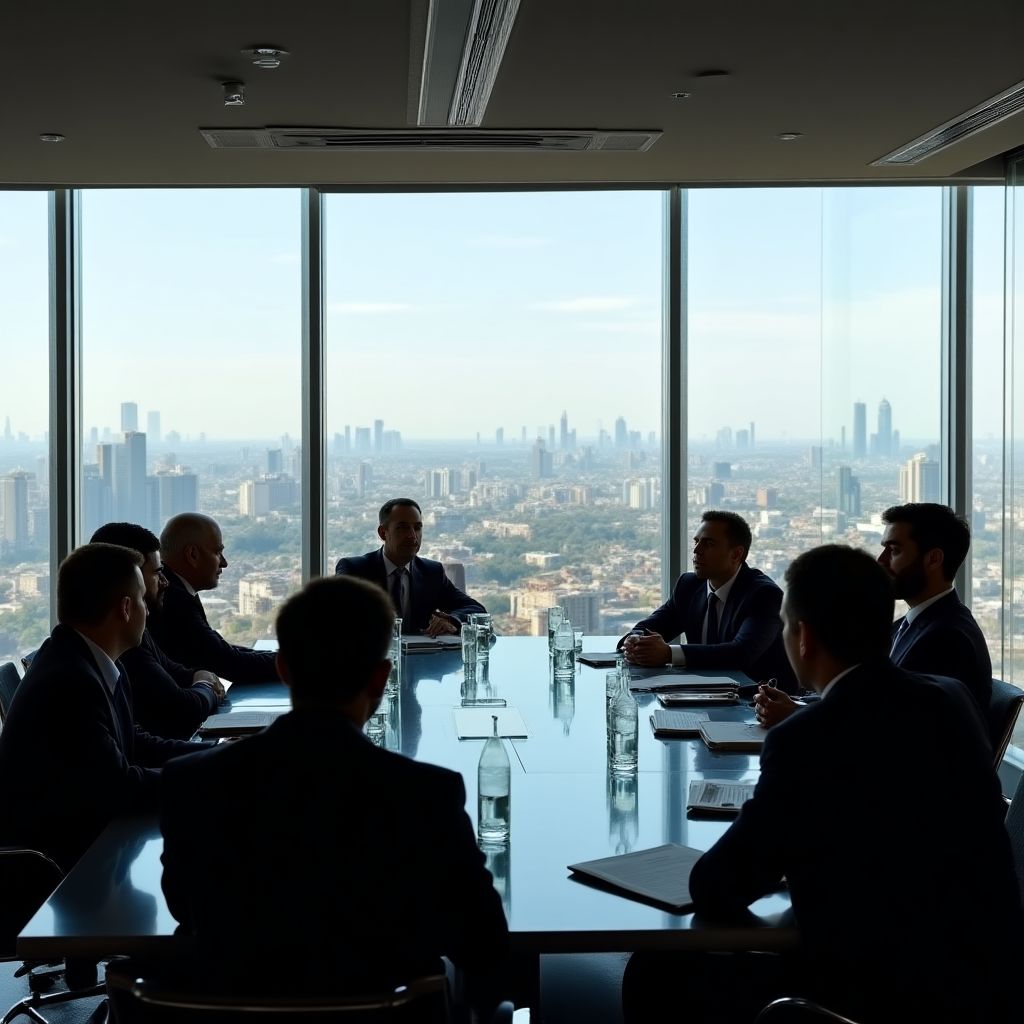 Fundadores de InvertPetroPro en oficinas corporativas