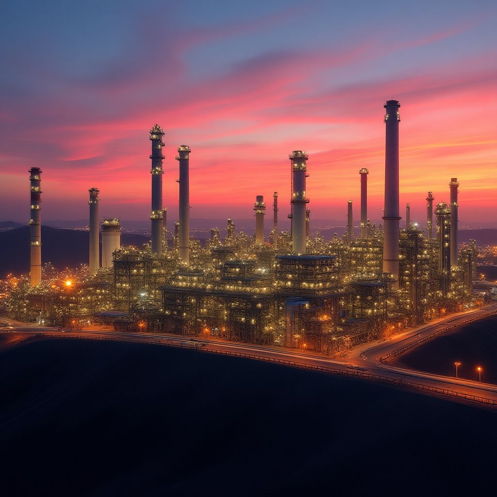 Refinería petrolera en Campana
